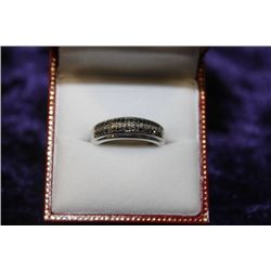 STERLING SILVER DIAMOND(0.40CT)RING