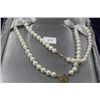 Image 1 : 14KT GOLD CLASP PEARL & OPAL NECKLACE