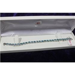 STERLING SILVER DECEMBER STONE BRACELET