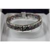 Image 1 : STERLING SILVER GEMSTONE BANGLE