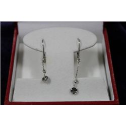 14KT GOLD DIAMOND (0.80CT AND 0.54CT)EARRINGS