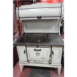 1920'S LaSALLE ANTIQUE WOOD BURNING KITCHEN STOVE