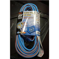 25' ARCTIC BLUE ALL WEATHER EXTENSION CORD