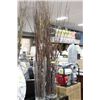 Image 1 : 2 GLASS SHOWHOME LARGE VASES W TWIG ACCENTS
