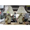 Image 1 : PAIR OF PORCELAIN IVORY FINISH DESIGNER LAMP