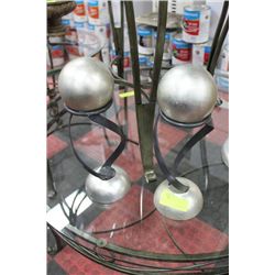 SILVER LEAF FINISH DECORATIVE BALL SET