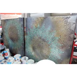 PAIR OF SHOWHOME CANVAS PICTURES