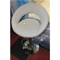 SHOWHOME FABRIC HYDRAULIC LIFT BAR STOOL