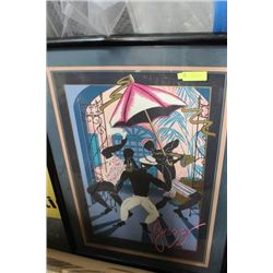 1980'S FRAMED JAZZ NEW ORLEANS PICTURE 700/1000