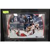 Image 1 : FRAMED EDMONTON OILERS HOCKEY PICTURE