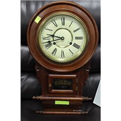 REGULATOR WALL CLOCK KEY WIND