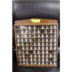 LARGE THIMBLE DISPLAY IN CASE
