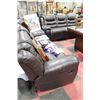 Image 1 : NEW CHOCOLATE BROWN LEATHER RECLINING 3 PC