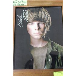 CHANDLER RIGGS WALKING DEAD SIGNED W/ COA