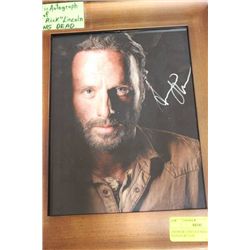 ANDREW LINCOLN WALKING DEAD SIGNED W/ COA