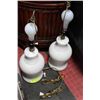 Image 1 : PAIR OF WHITE LAMPS NO SHADES