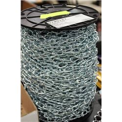 250' ROLL OF DOUBLE LOOP ZINC COATED LINK CHAIN