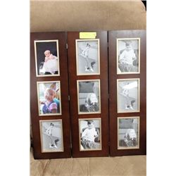 WOOD FOLDING PICTURE FRAME