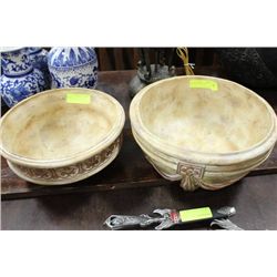 BEIGE DESIGNER FRUIT BOWL