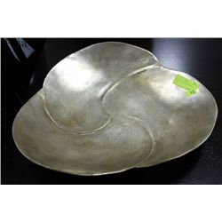 SILVER LEAF DESIGNER FRUIT BOWL
