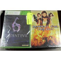 TWIN PK W XBOX 360 RESIDENT EVIL GAME AND TRILOGY