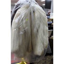 WHITE SILVER FOX FUR COAT