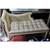 Image 1 : FLOWERED RATTAN LOUNGING CHAIR