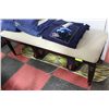 Image 1 : SHOWHOME WOOD AND FABRIC BENCH