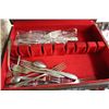 Image 1 : SILVER FLATWARE SET IN CASE