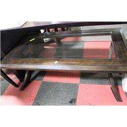 SHOWHOME WOOD AND GLASS COFFEE TABLE