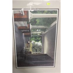 GIRL ON A PORCH SWING 51/950 FRAMED PICTURE