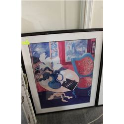 R. NADEAU PRINT W/ TABLE & CHAIR