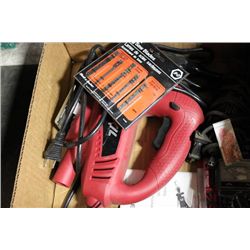 BOX W/ SKIL JIG SAW W/ NEW BLADES,