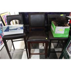 3 VARIOUS SHOWHOME BAR STOOLS
