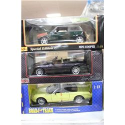 DIE CAST 1:18 CARS  X3