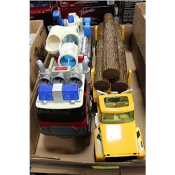 BOX W/MATCHBOX AND A LOGGING TRUCK