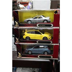 DIE CAST 1:18 CARS  X3