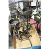 Image 1 : 4PC. WROUGHT IRON CANDLE HOLDERS