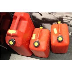 5GAL, 2.5GAL, 2GAL,GAS CAN X3