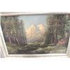 Image 1 : FOREST SCENE OIL ON CANVAS
