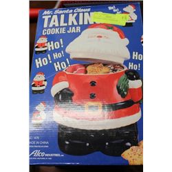 TALKING SANTA COOKIE JAR