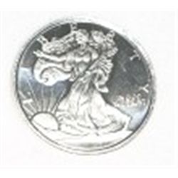 SILVER *WALKING LIBERTY* 1/10OZ FINE SILVER COIN *UNC MS HIGH GRADE*!! COIN CAME OUT OF SAFE!!