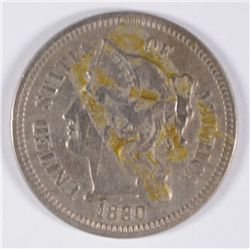 1880 3 CENT NICKEL VF/XF SCARCE DATE