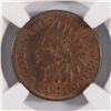 Image 2 : 1875 INDIAN CENT NGC AU-53 BN