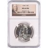 1960 FRANKLIN HALF DOLLAR, NGC MS-64 FBL
