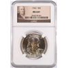 1962 FRANKLIN HALF DOLLAR, NGC MS-64+