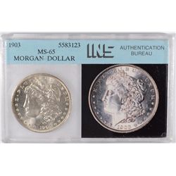 1903 MORGAN DOLLAR INS MS-65