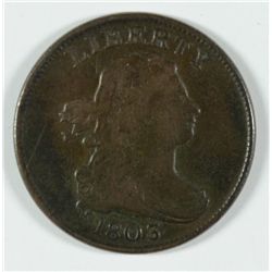 1803 HALF CENT F/VF