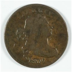 1805/5 HALF CENT VG/F