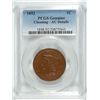 Image 1 : 1852 LARGE CENT PCGS AU DETAILS